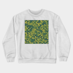 Metaballs Pattern (Green Yellow) Crewneck Sweatshirt